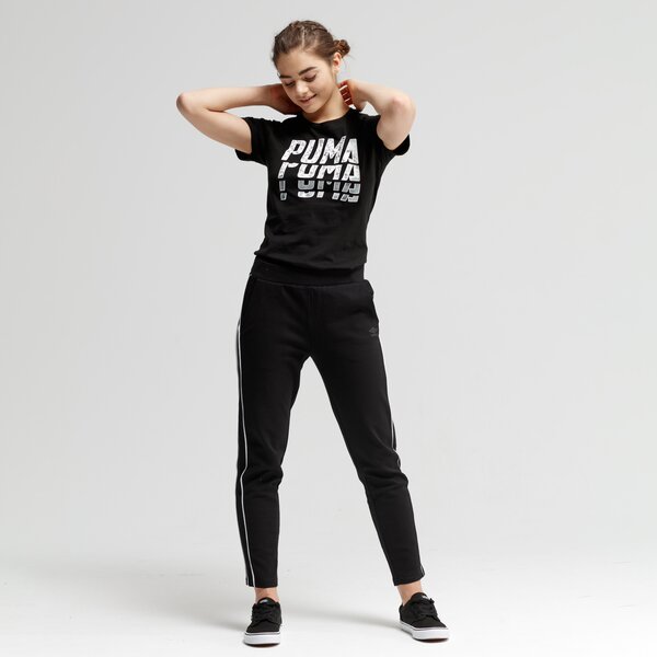Koszulka damska PUMA T-SHIRT SS FONT GRAPHIC 85435201 kolor czarny