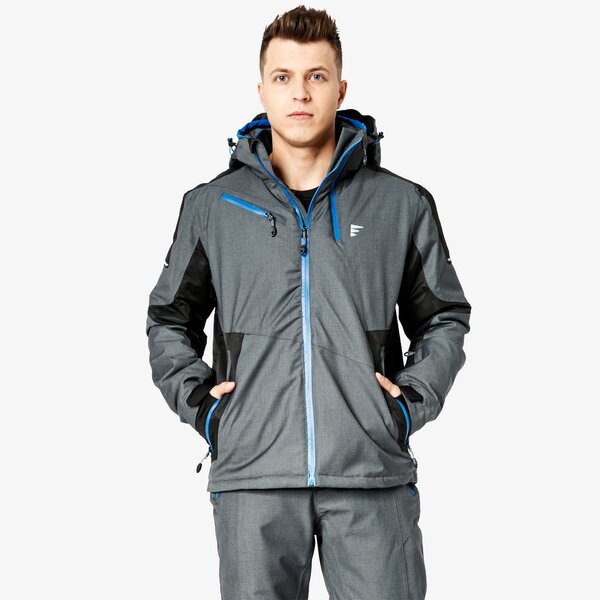 Kurtka zimowa męska FEEWEAR KURTKA NARCIARSKA ICEFIELD fw38kum51001 kolor szary