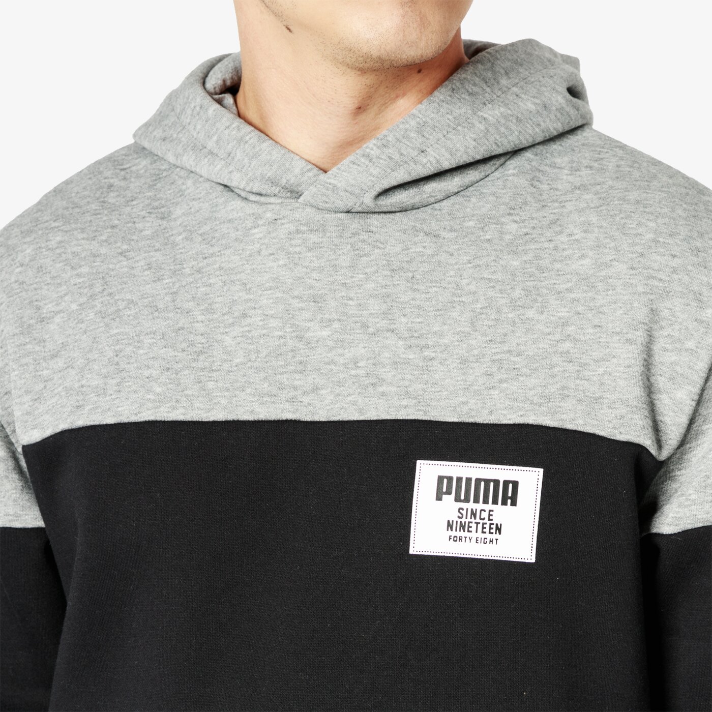 Bluza męska PUMA BLUZA REBEL BLOCK HOODY FL 85240003 kolor szary