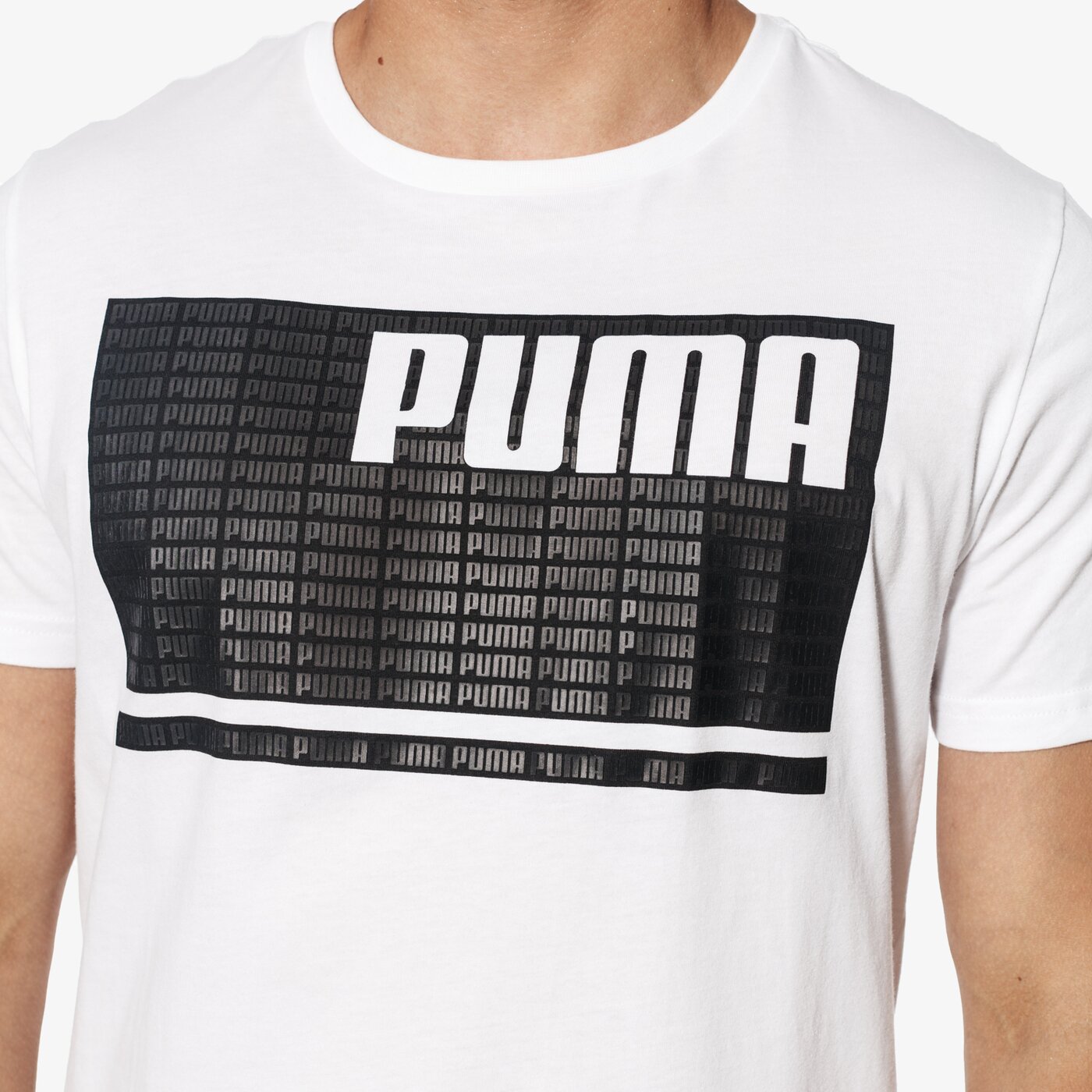 Koszulka męska PUMA T-SHIRT SS SUMMER REBEL 85010102 kolor biały