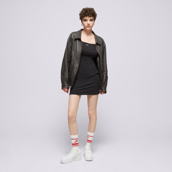 Sukienka damska NIKE SUKIENKA W NSW NK CHLL KNT MRIB CMI DRS fn4157-010 kolor czarny