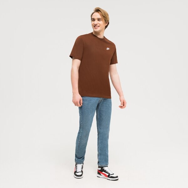Koszulka męska NIKE T-SHIRT SPORTSWEAR CLUB ar4997-259 kolor brązowy