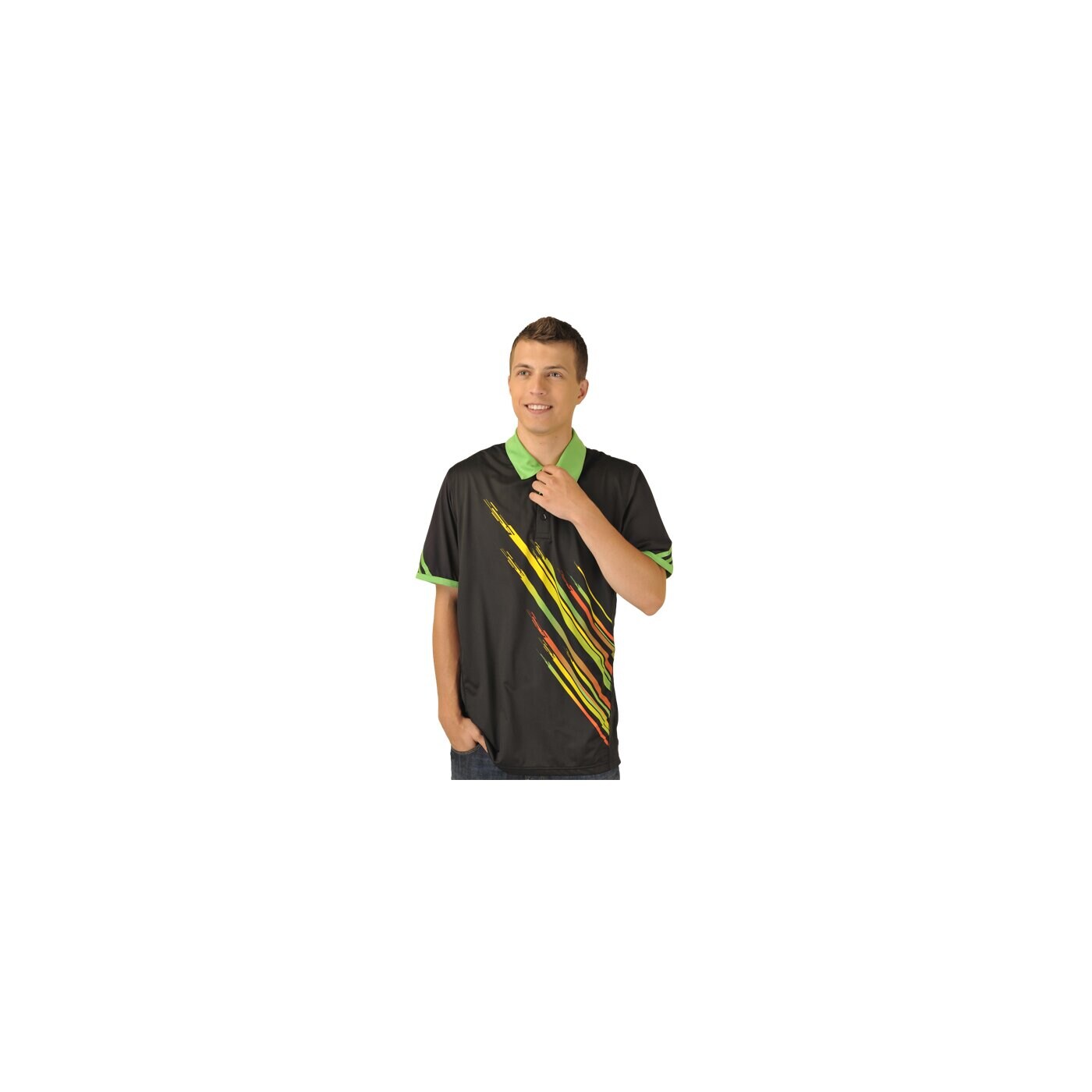Koszulka polo męska ADIDAS POLO ADIZERO THEME POLO v39036 kolor czarny
