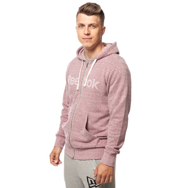 Bluza męska REEBOK BLUZA EL LOGO FULL ZIP ab0184 kolor czerwony