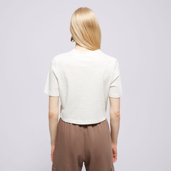 Koszulka damska REEBOK T-SHIRT REEBOK IDENTITY BIG LOGO CROP TEE 100075999 kolor beżowy