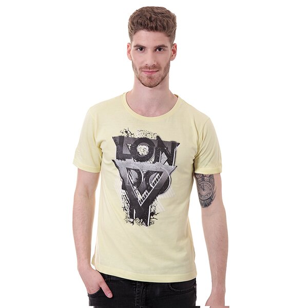 Koszulka męska UMBRO T-SHIRT EVANS um14tsmpr002 kolor żółty
