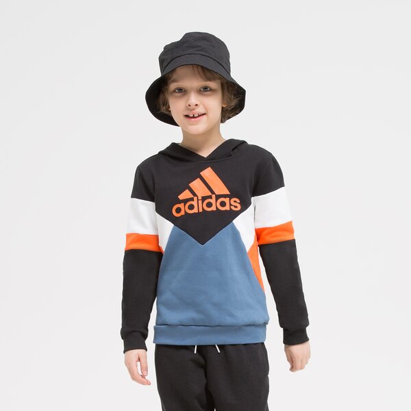 Bluza dziecięca ADIDAS BLUZA Z KAPTUREM B CB FL HD BOY hn8556 kolor czarny