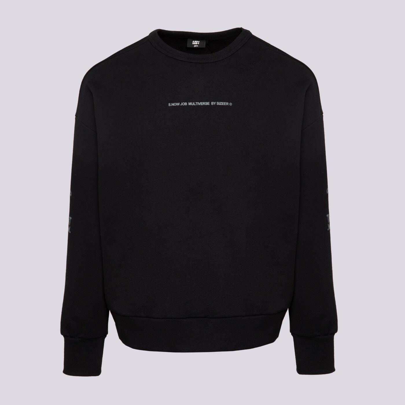 S.NOW JOB SIZEER CREWNECK “I DON'T KNOW” BLACK si123blu51001 kolor czarny
