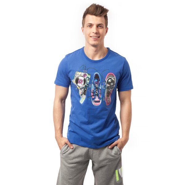 Koszulka męska NIKE T-SHIRT THE RHYTHM HIT'EM 799041493 kolor niebieski