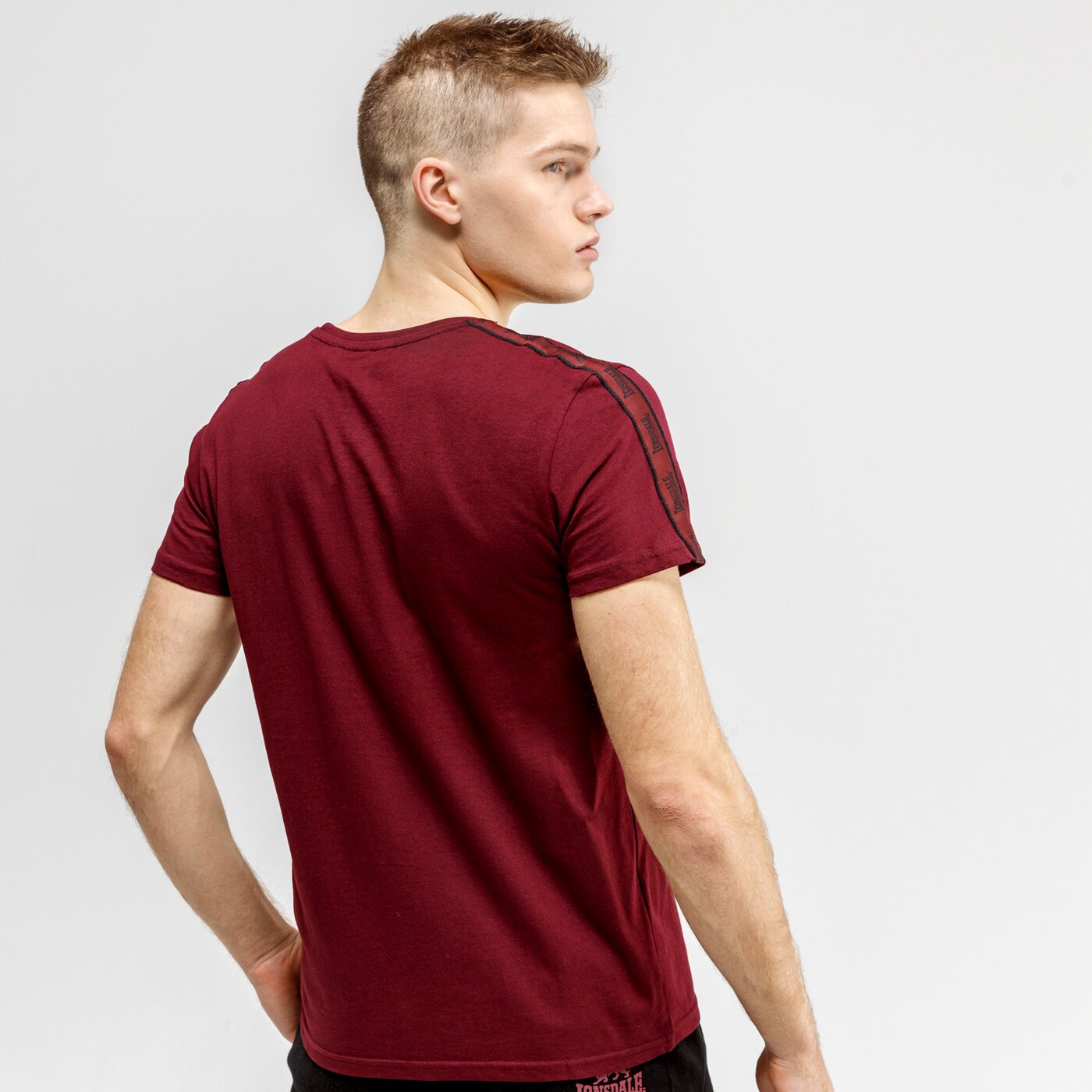 Koszulka męska LONSDALE T-SHIRT SS PARSON 114067-2003 kolor bordowy