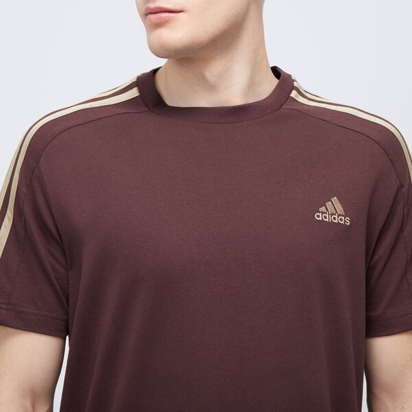 Koszulka męska ADIDAS T-SHIRT M 3S SJ T ix0158 kolor brązowy