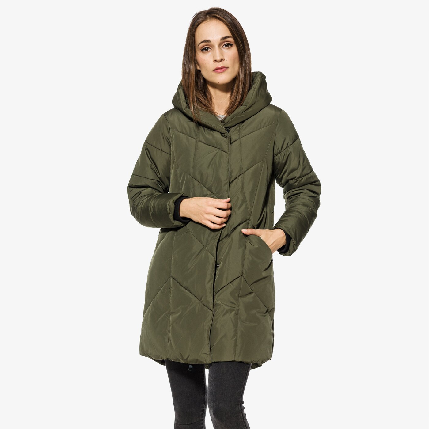 Kurtka zimowa damska FEEWEAR KURTKA MASHO fw37kud31001 kolor khaki