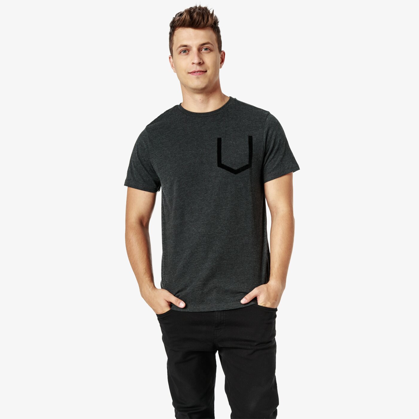 Koszulka męska FEEWEAR T-SHIRT SS BOISE fw38tsm11001 kolor szary