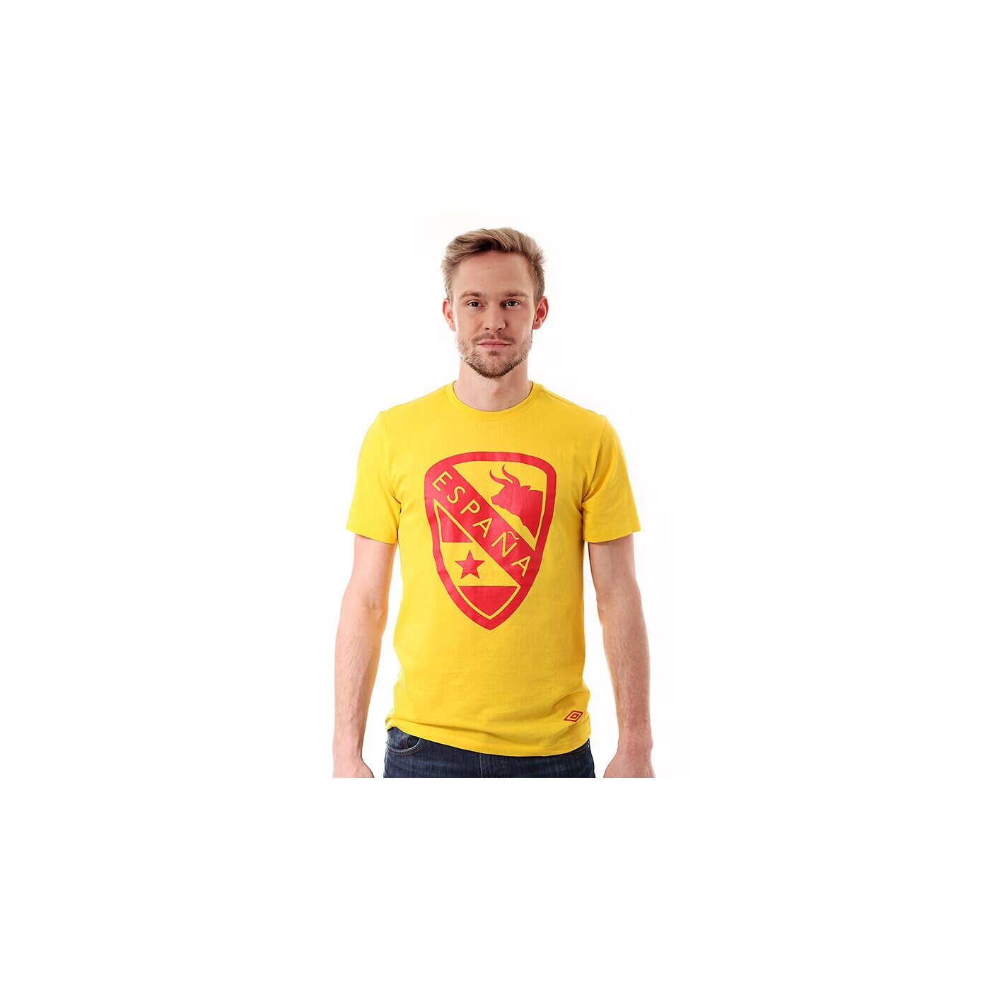 Koszulka męska UMBRO T-SHIRT 2014 ESPANA CREST TEE 62339ucls kolor żółty