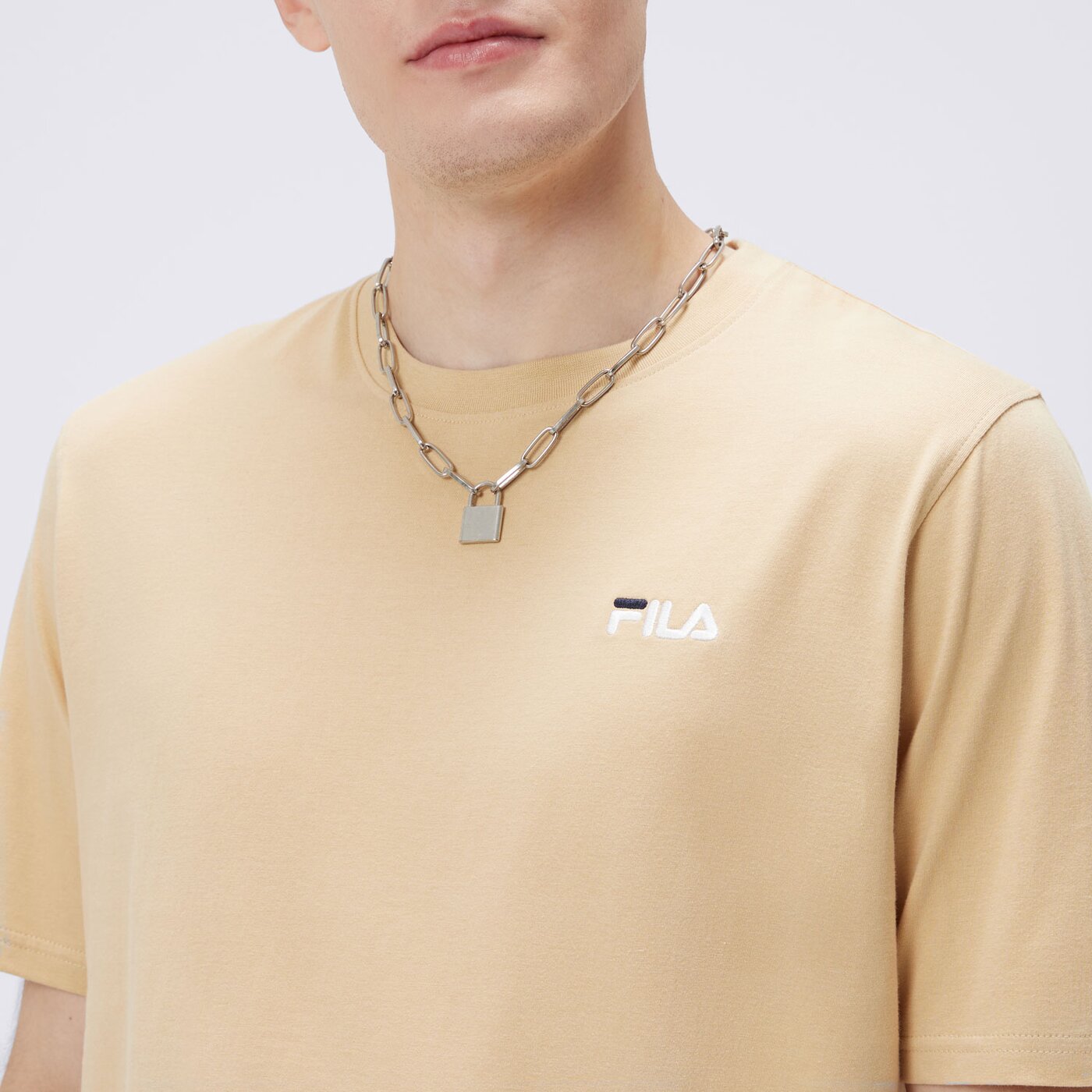 Koszulka męska FILA T-SHIRT DRINGO ss23spm229626 kolor beżowy