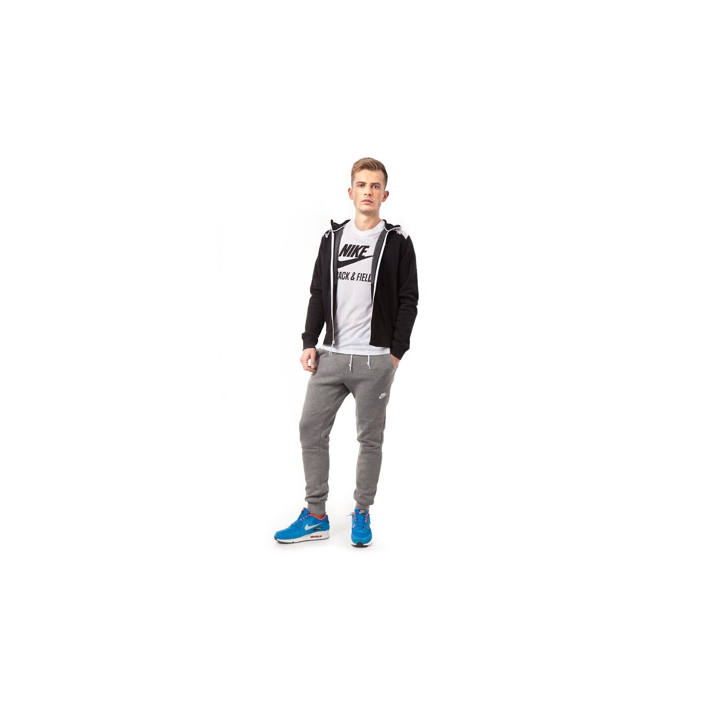 Koszulka męska NIKE T-SHIRT TEE-RU NTF BRAND 679647100 kolor biały