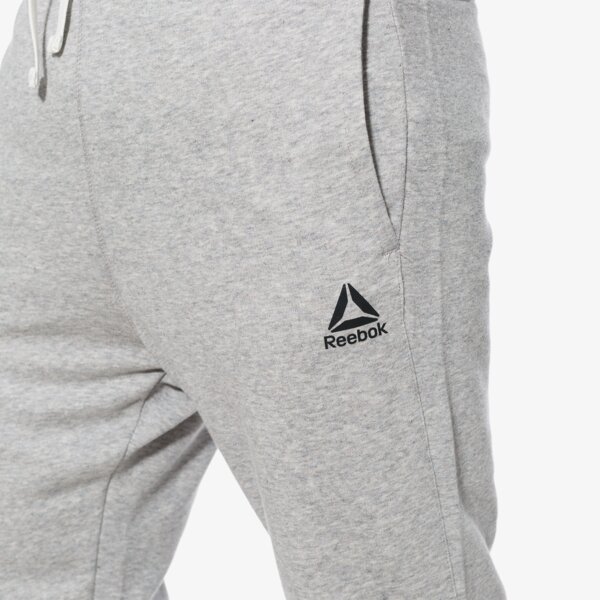 Spodnie dresowe męskie REEBOK SPODNIE EL FT CUFF bk5054 kolor szary
