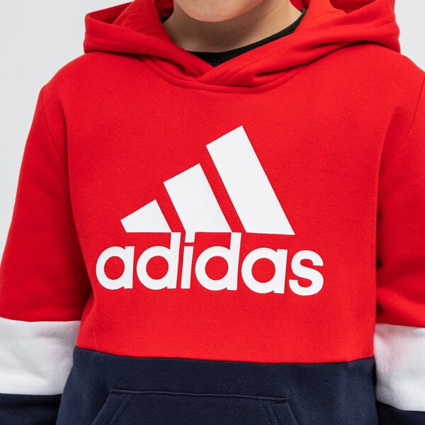 Bluza dziecięca ADIDAS BLUZA B CB FL HD BOY gs8884 kolor czerwony