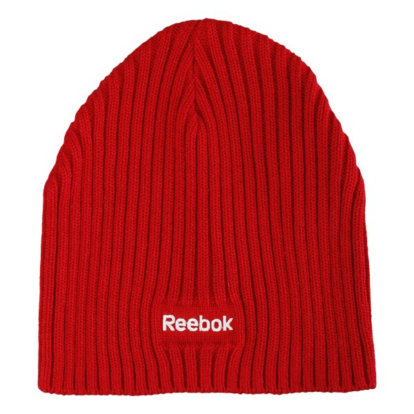 Czapka zimowa damska REEBOK CZAPKA Z LOGO BEANIE II EXCELLENT RED w13903 kolor czerwony