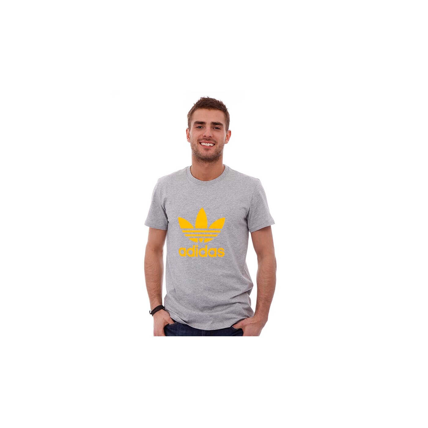 Koszulka męska ADIDAS T-SHIRT ADI TREFOIL TEE z30356 kolor szary
