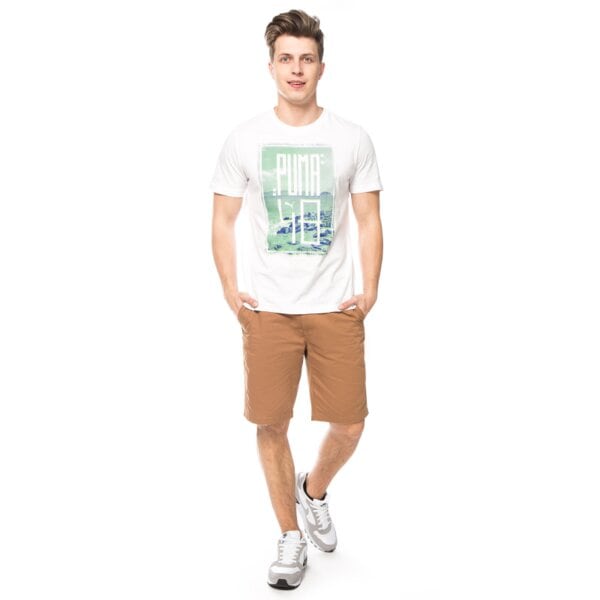 Koszulka męska PUMA T-SHIRT PHOTOGRAPHIC TEE 83643702 kolor biały