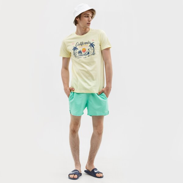 Koszulka męska UP8 T-SHIRT TRAMONTO up121tsm37001 kolor żółty