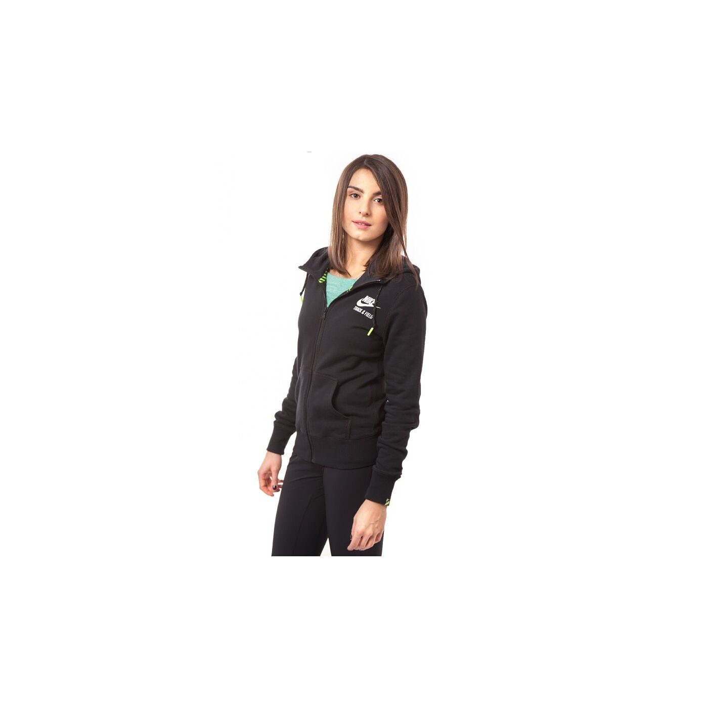 Bluza damska NIKE BLUZA RU NTF FZ HOODY 644138010 kolor czarny