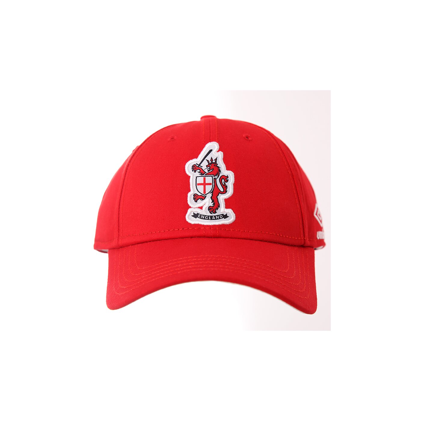 Czapka z daszkiem damska UMBRO CZAPKA Z DASZKIEM 2014 ENGLAND VERMILLION WHITE 62360ua54 kolor czerwony