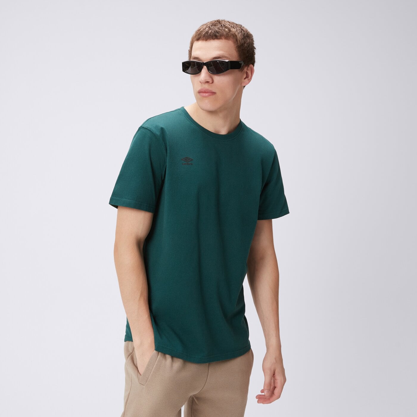 Koszulka męska UMBRO T-SHIRT UMBRO MARLON ul325tsm90010 kolor zielony