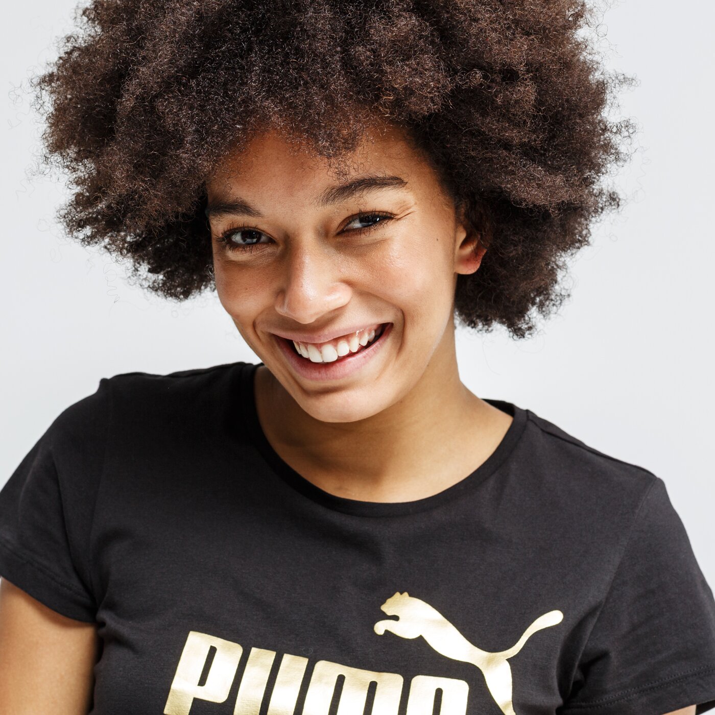 Koszulka damska PUMA T-SHIRT ESS+ METALLIC 582407 56 kolor czarny