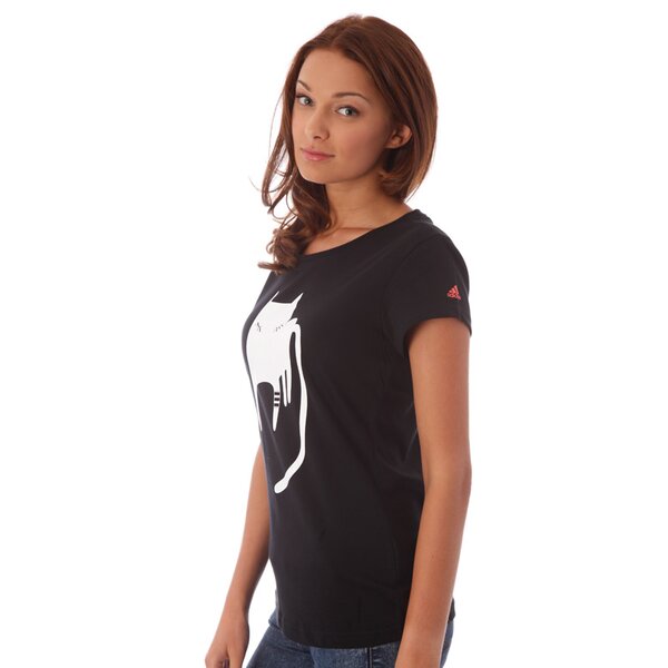 ADIDAS T-SHIRT CARTOON TEE (G83597) czarny | Damskie