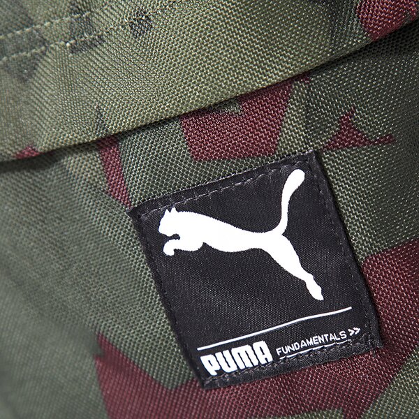 Torba sportowa damska PUMA TOREBKA FOUNDATION PORTABLE DARK OLIVE-CAMO 7171111 kolor khaki
