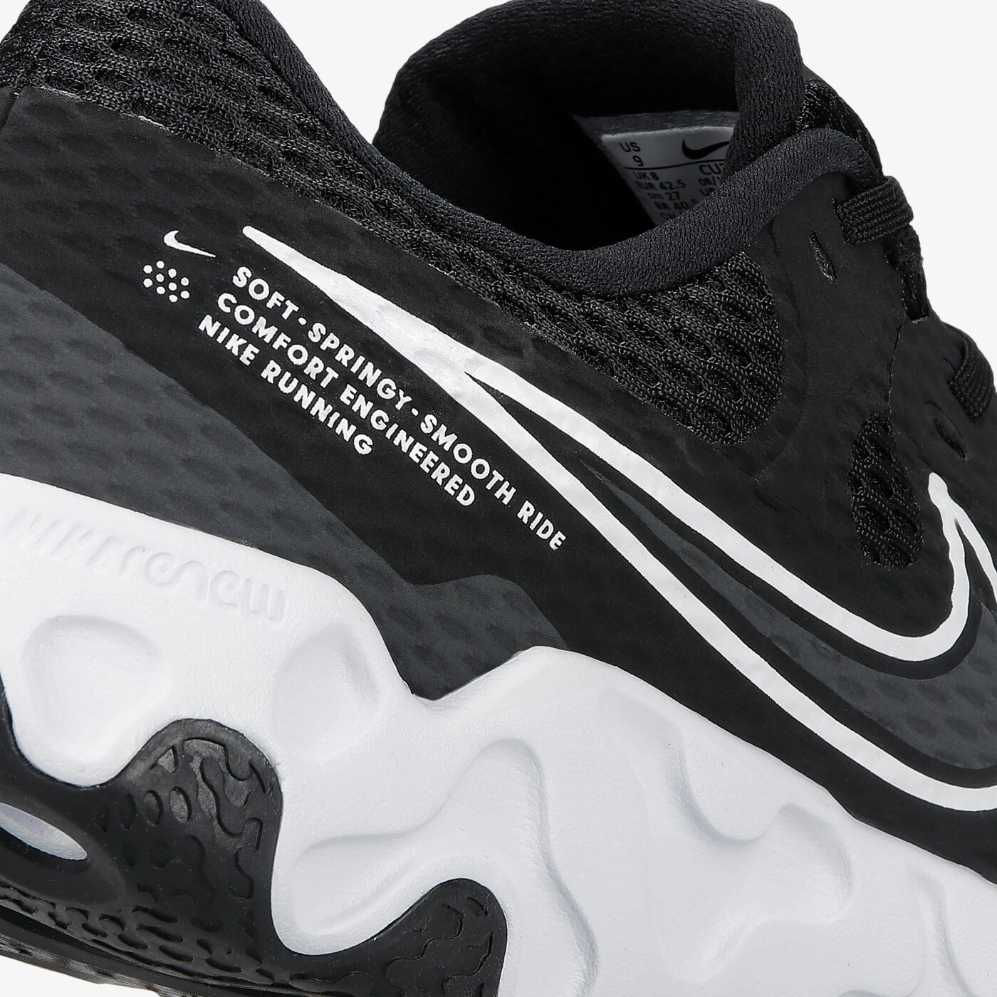 Buty do biegania męskie NIKE RENEW RIDE 2 cu3507-004 kolor czarny