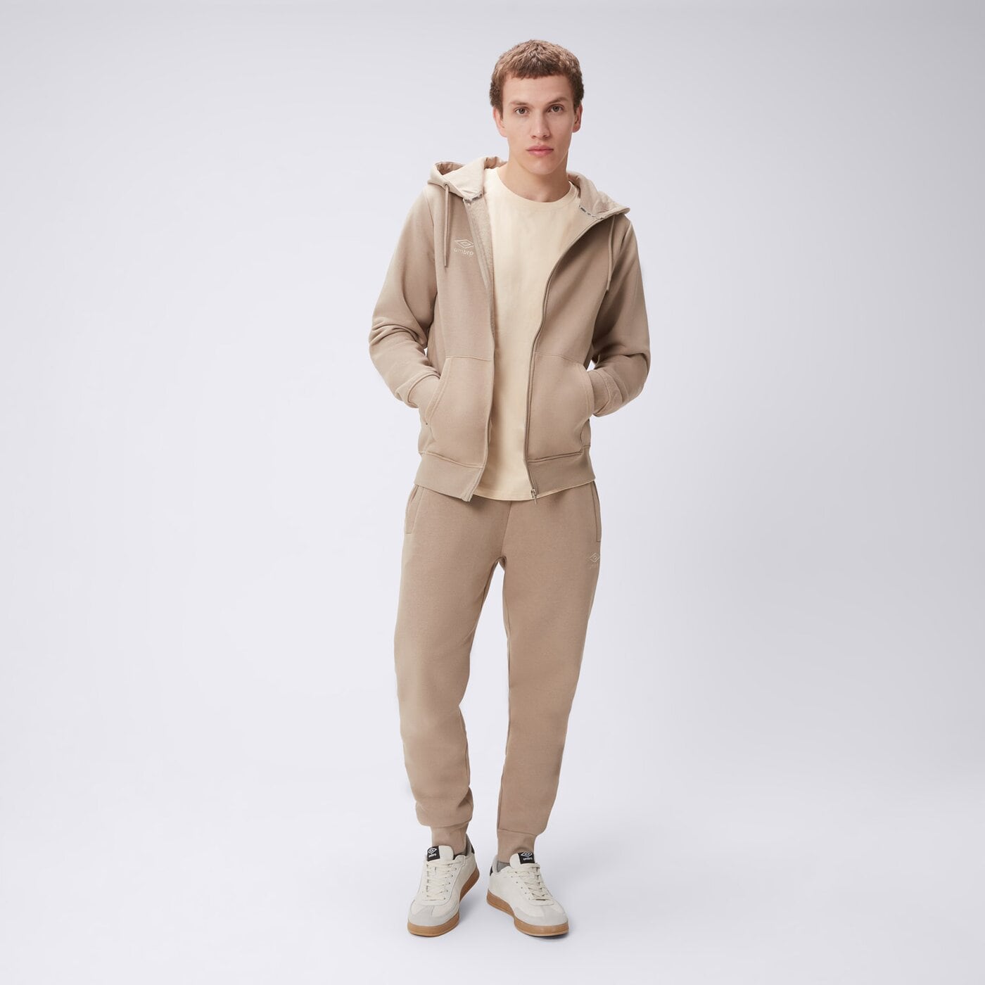 Bluza męska UMBRO BLUZA ROZPINANA Z KAPTUREM UMBRO GALLO II ul325blm90006 kolor khaki