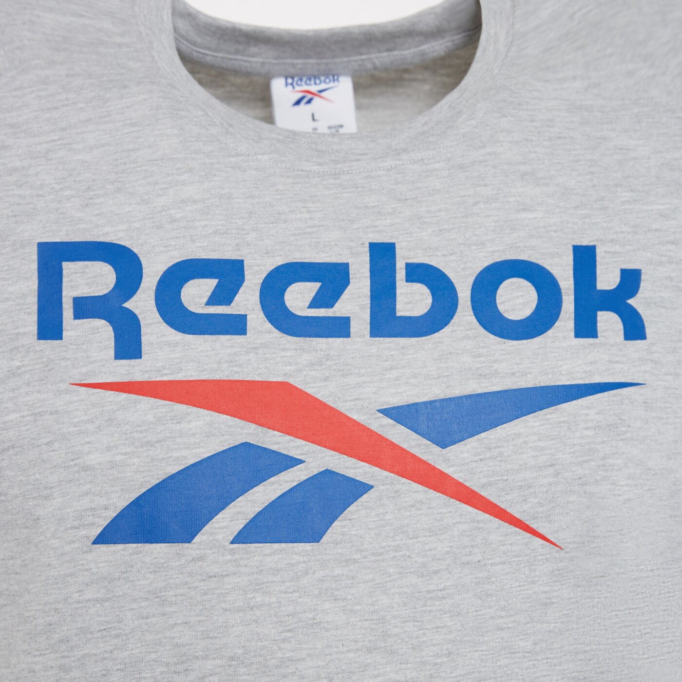 Koszulka męska REEBOK T-SHIRT BRUNO BIG LOGO CREW NECK SS TEE 100240886 kolor szary