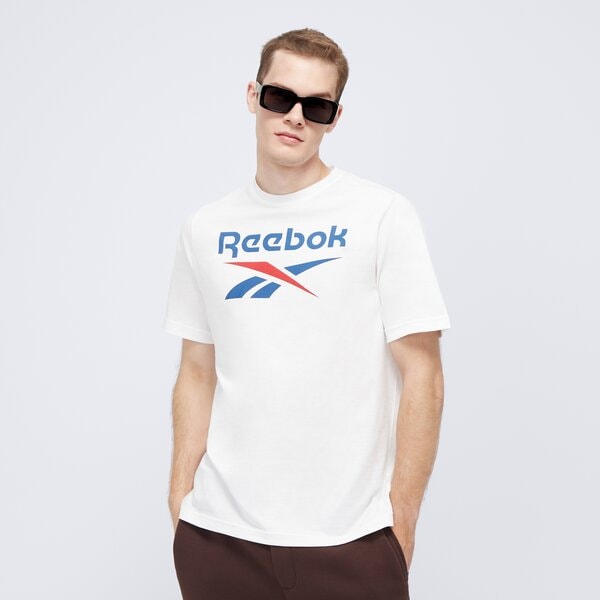 Koszulka męska REEBOK T-SHIRT REEBOK IDENTITY BIG LOGO TEE 100071175 kolor biały