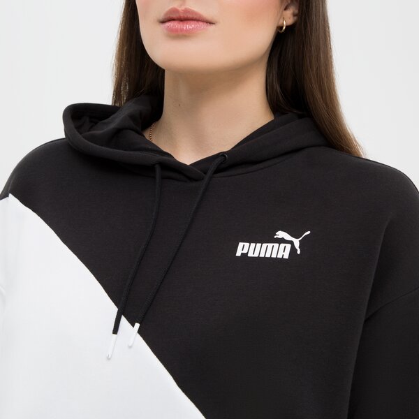Bluza damska PUMA BLUZA Z KAPTUREM PUMA POWER CAT TR 673977 01 kolor czarny