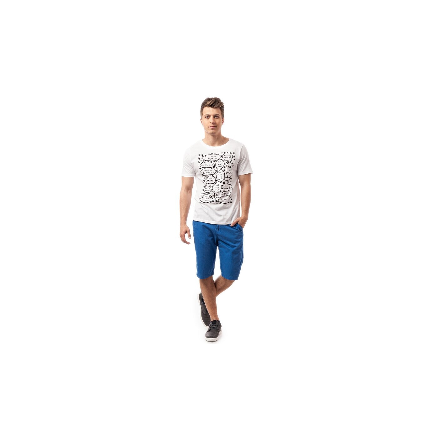 Koszulka męska CONFRONT T-SHIRT ZEROS cf15tsmpr011 kolor biały