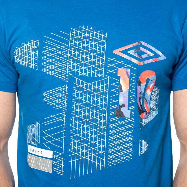 Koszulka męska UMBRO T-SHIRT JAWA ul16tsmpr058 kolor niebieski