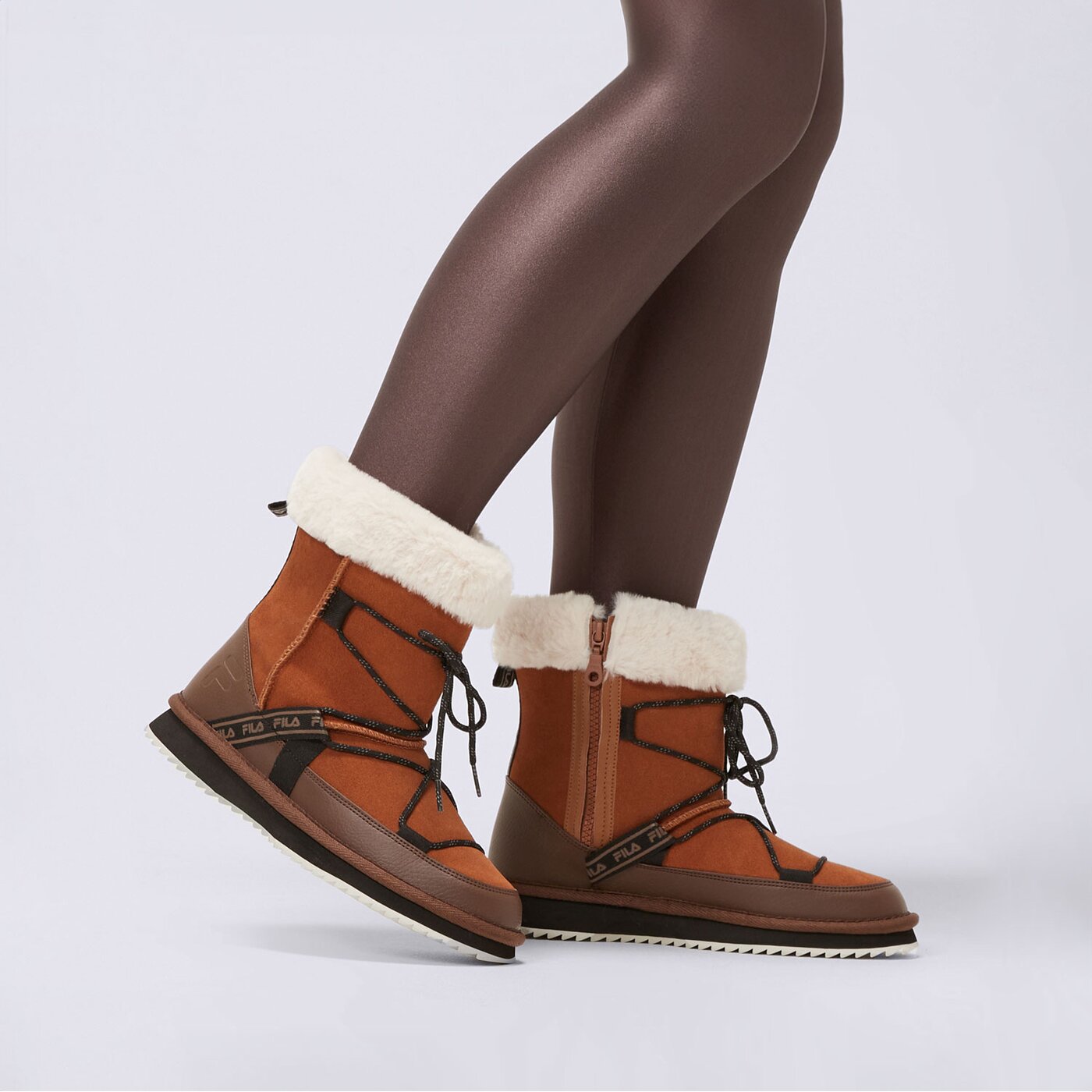Buty sportowe damskie FILA NELLY 5hm02299-909 kolor brązowy