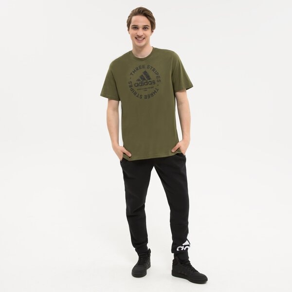 Koszulka męska ADIDAS T-SHIRT SS M SKT EMB G T hk6766 kolor khaki