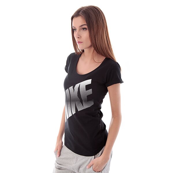 Koszulka damska NIKE T-SHIRT NIKE PREP TEE 616059010 kolor czarny