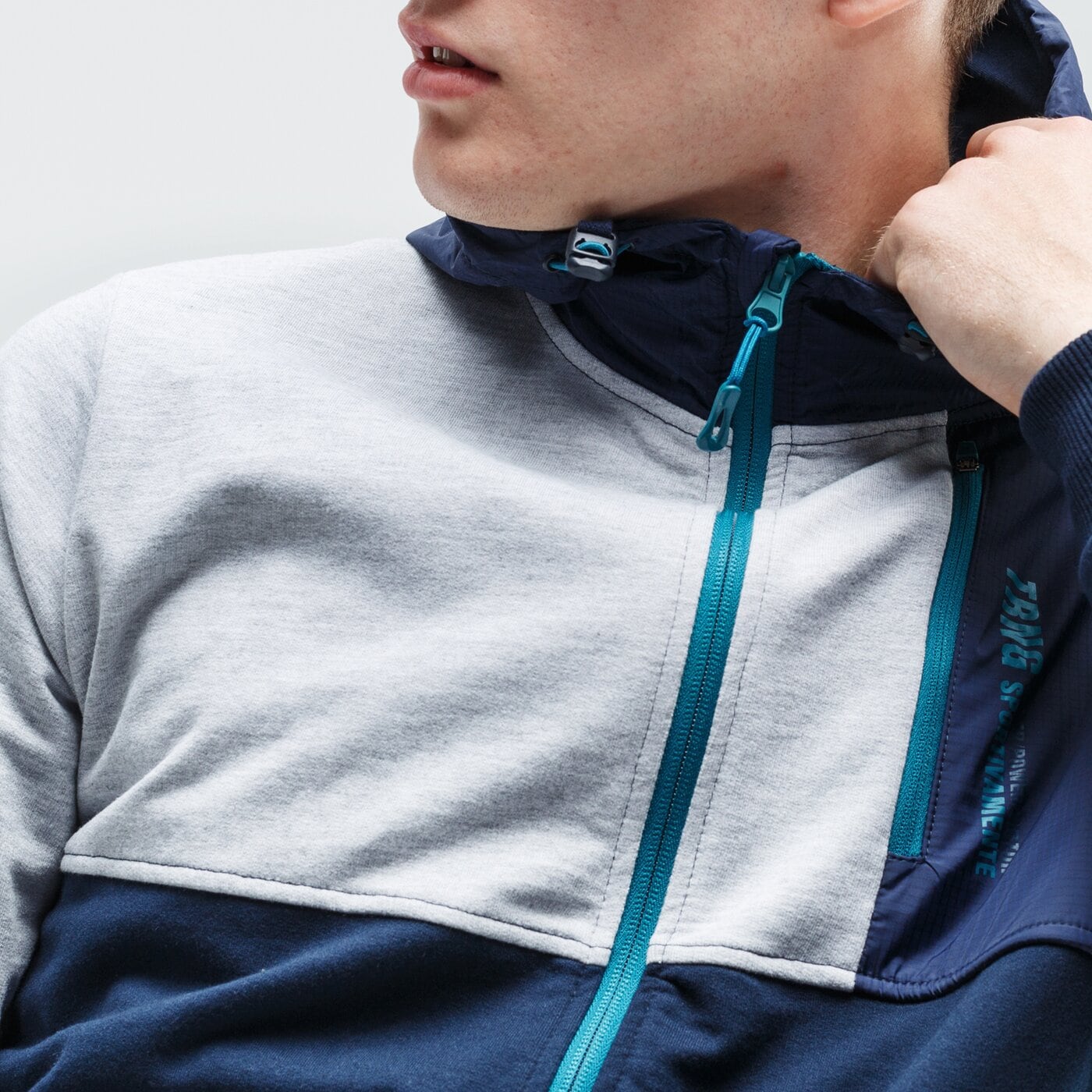 Bluza męska LOTTO BLUZA ROZPINANA Z KAPTUREM EDWIN lo120blm31001 kolor granatowy