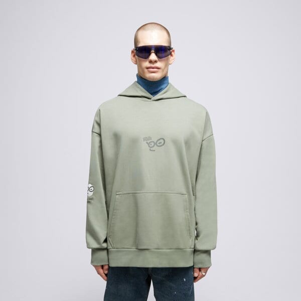 S.NOW JOB SIZEER HOODIE “POV” OLIVE si123blu50003 kolor zielony