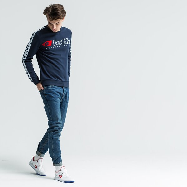 Bluza męska LOTTO BLUZA ATHLETICA DUE RN PL 211188-1ci kolor granatowy