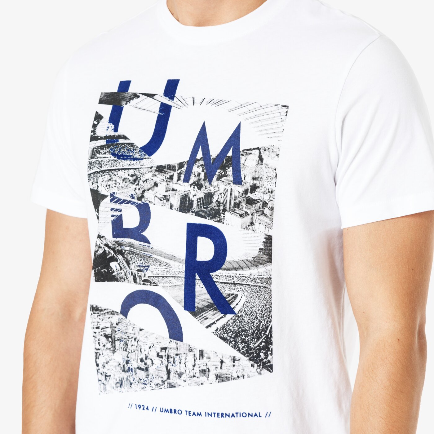 Koszulka męska UMBRO T-SHIRT SS SCORE ul38tsm03002 kolor biały
