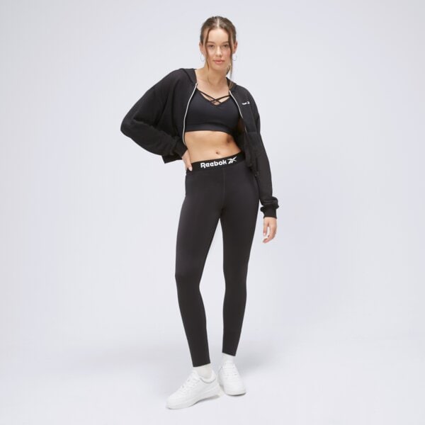 Bluza damska REEBOK BLUZA ROZPINANA Z KAPTUREM RIE FT FULLZIP ht8048 kolor czarny