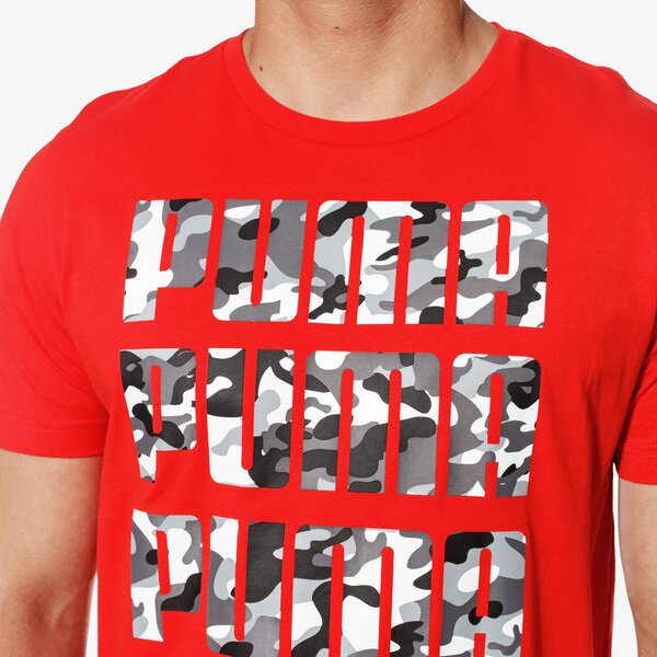 Koszulka męska PUMA T-SHIRT SS 3X3 TEE 59487742 kolor czerwony