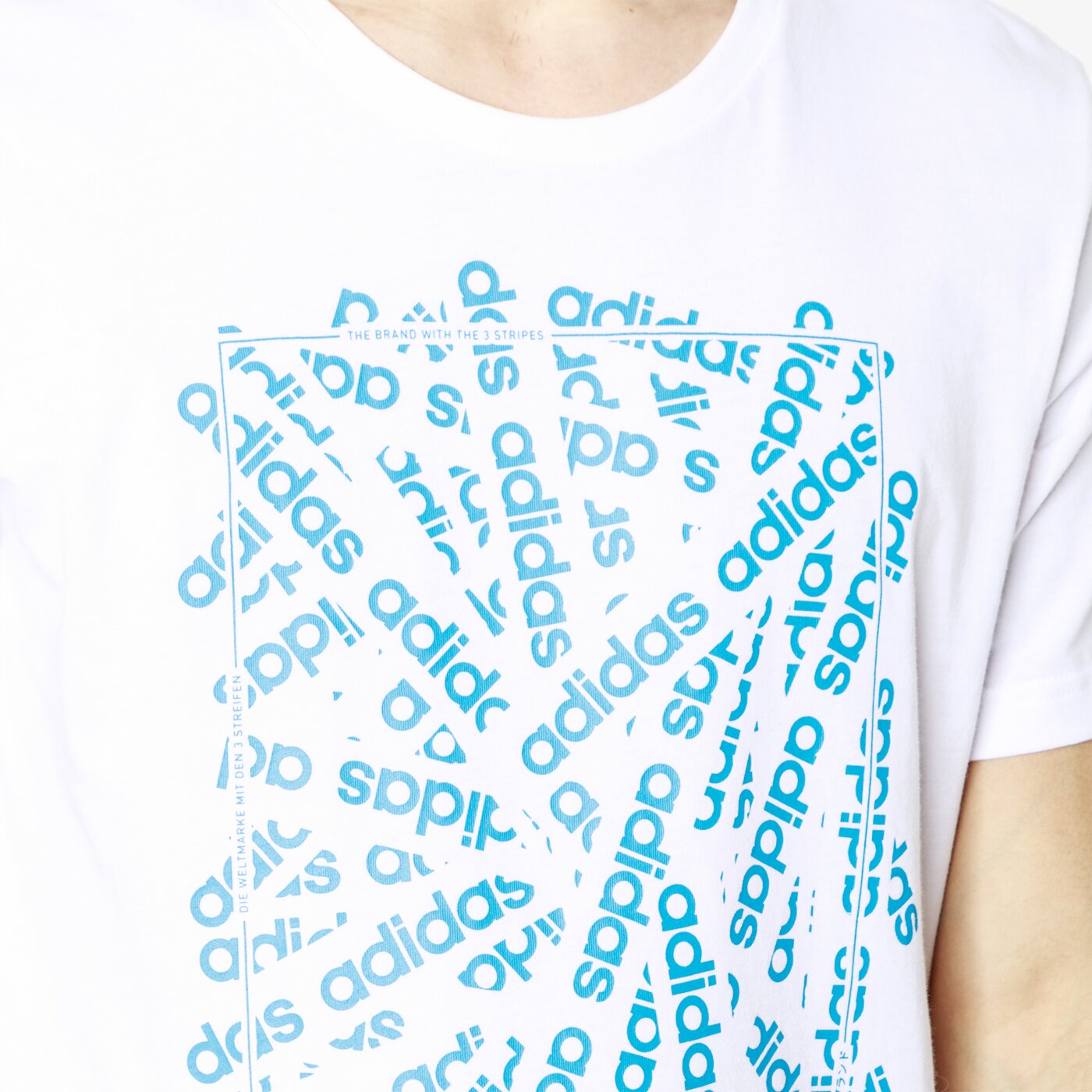 Koszulka męska ADIDAS T-SHIRT SS E LIN SCATTER T dv3043 kolor biały