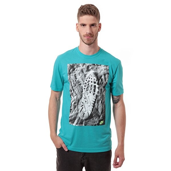 Koszulka męska NIKE T-SHIRT TEE-MOON WALKIN 619529388 kolor niebieski